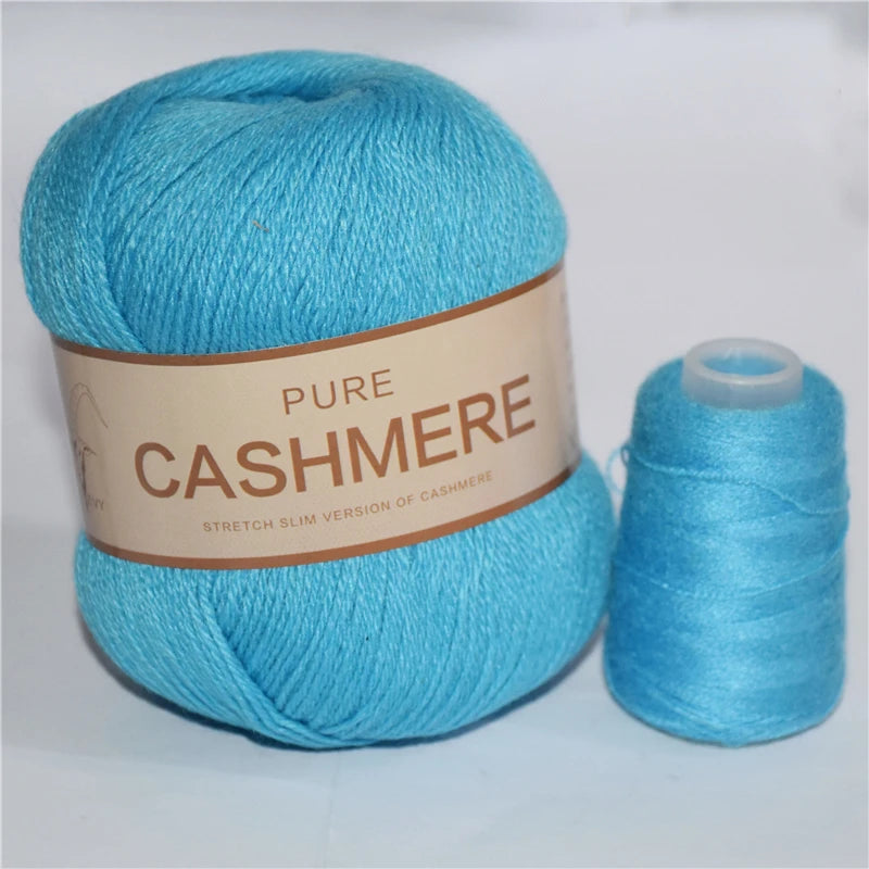 5 Pelotes de fil de Cashmere de Mongolie pour crochet 50gr x 5