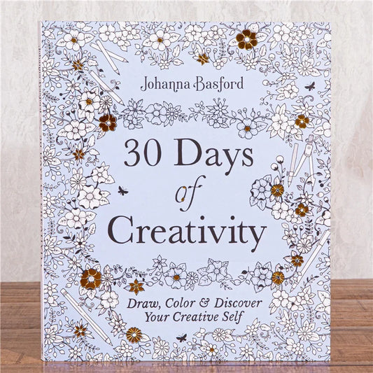 30 Days of Creativity Coloring and Activity Book for Adults