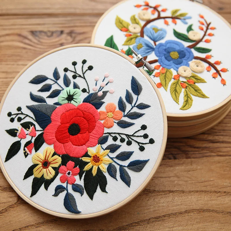 Hand embroidery kits cross stitch kit Flowers