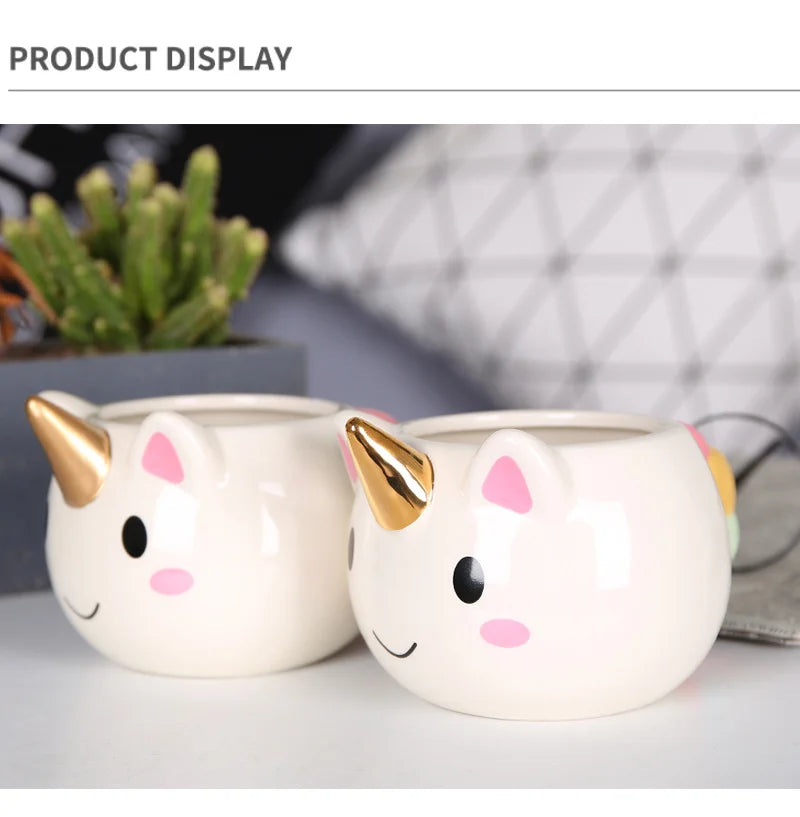 Cartoon Unicorn Mug for Kids