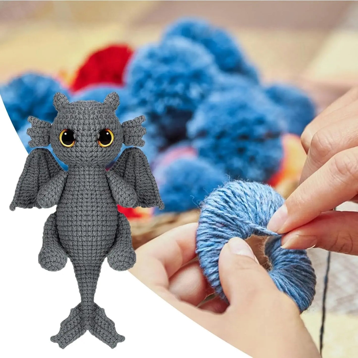 Kit de crochet para principiantes de dragón