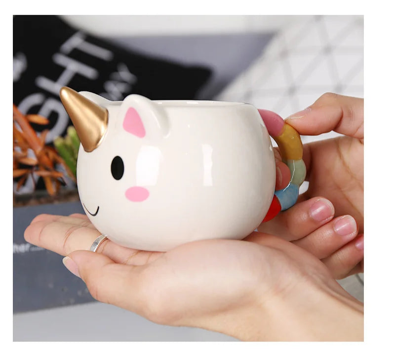 Cartoon Unicorn Mug for Kids