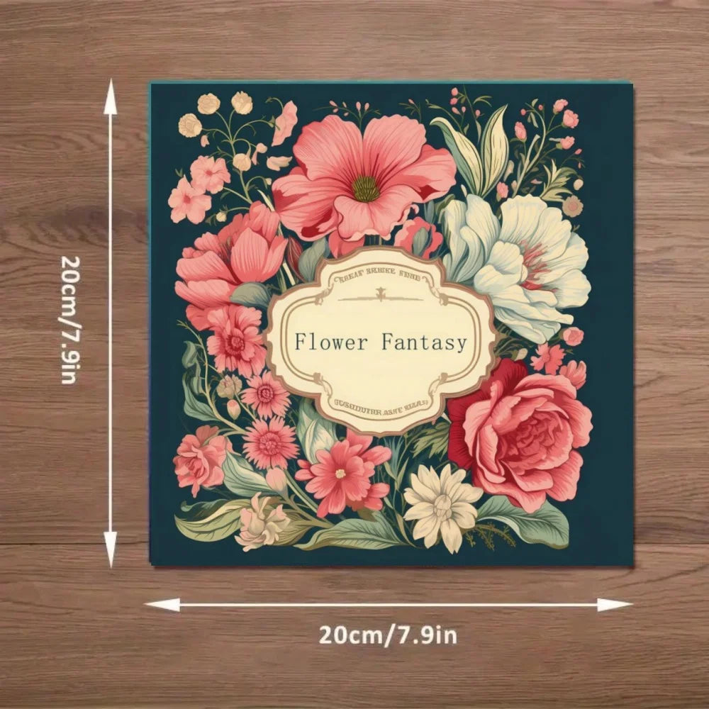 Fantasy Flower Coloring Book 22 Stress Relieving Pages