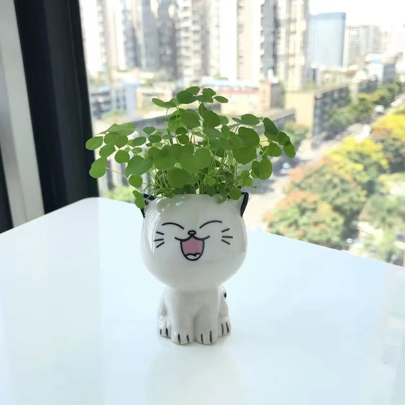 Mini Pot en Céramique Chat