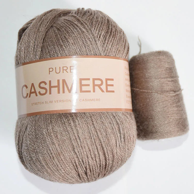 5 Pelotes de fil de Cashmere de Mongolie pour crochet 50gr x 5