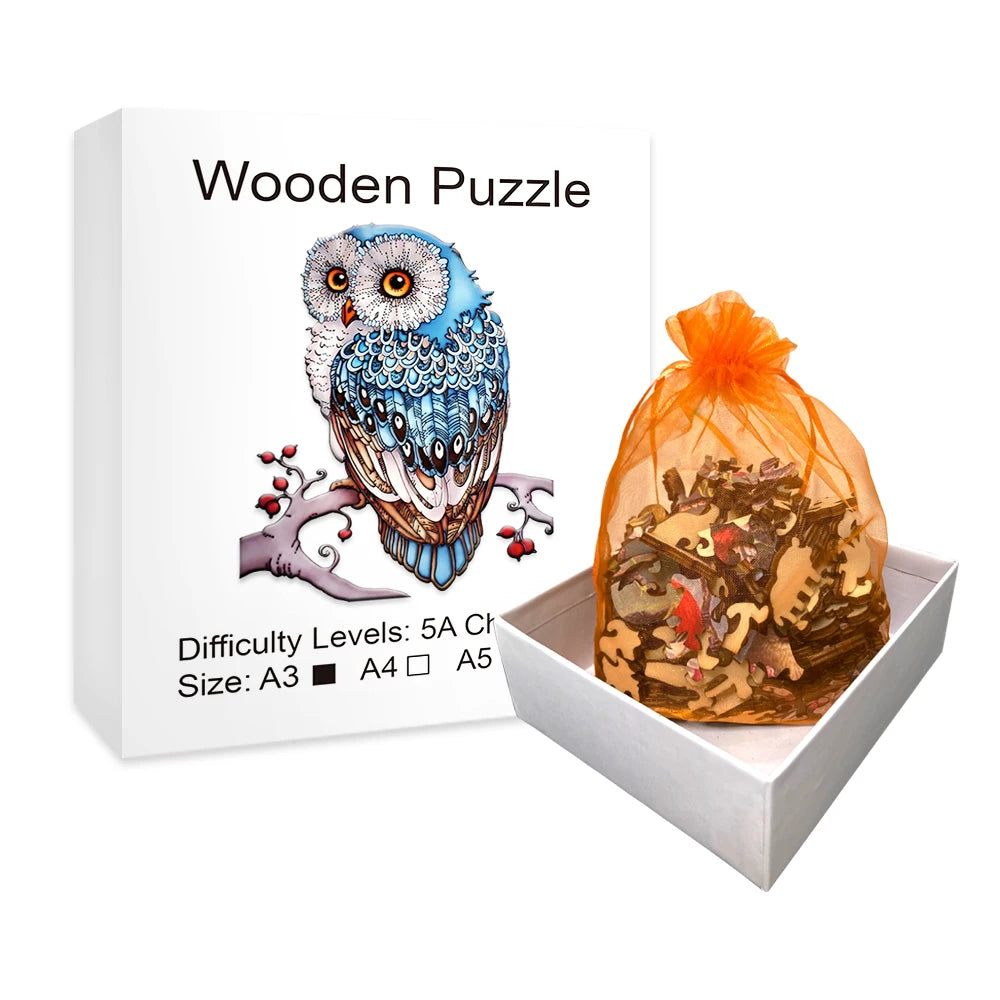 Puzzles en Bois pour Adulte Hibou