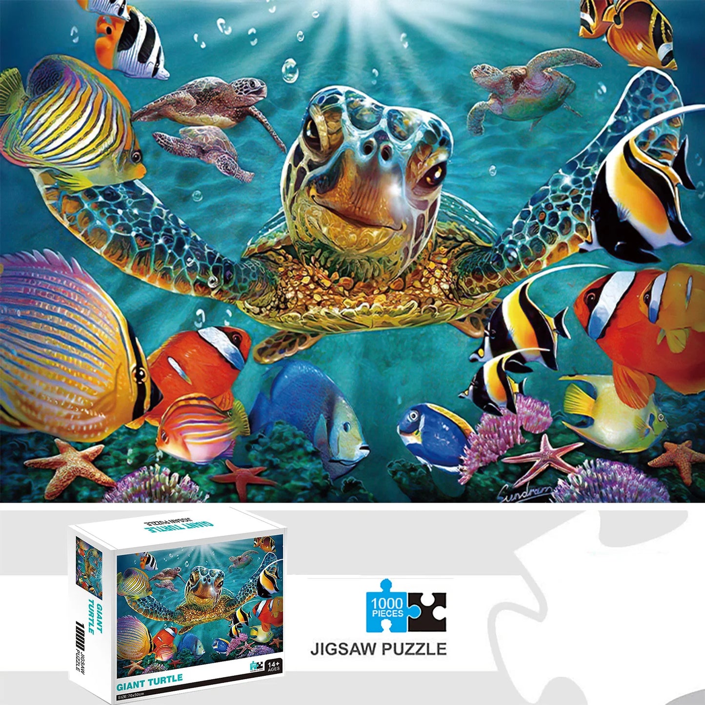 Puzzle de 1000 Pieces Tortue géante