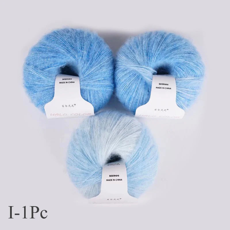 Soft and Warm Mohair Wool Yarn for Crochet DIY 30gr