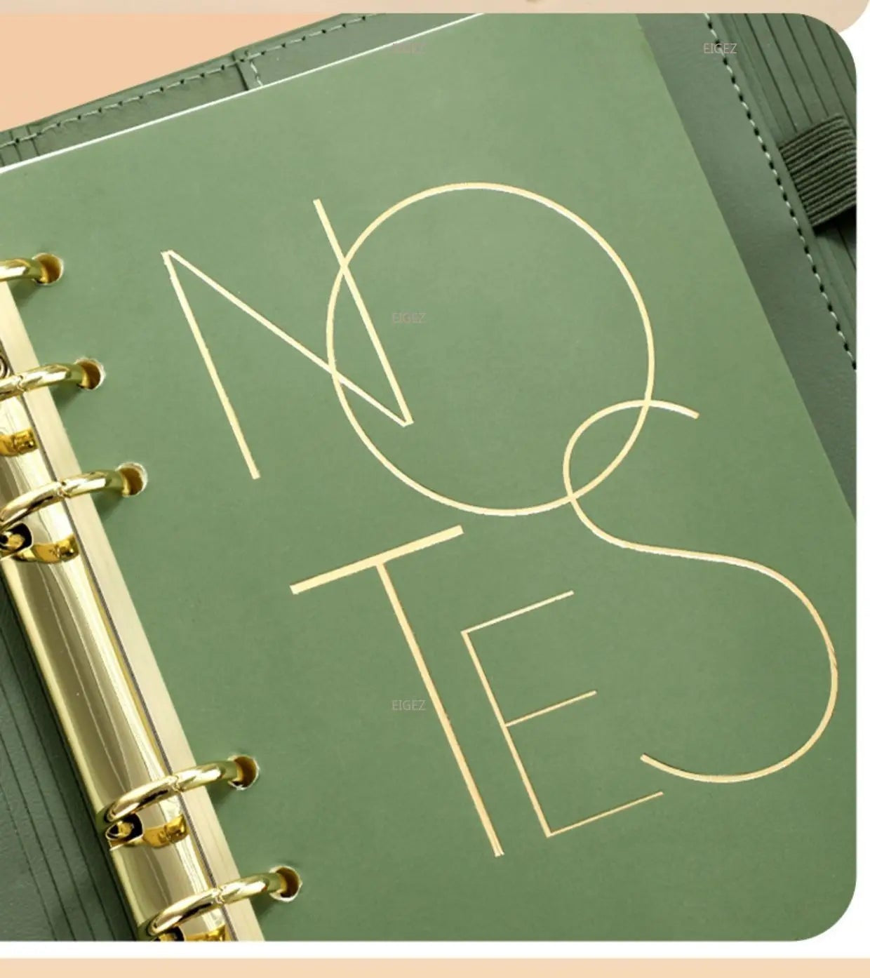 Refillable ring binder notebook