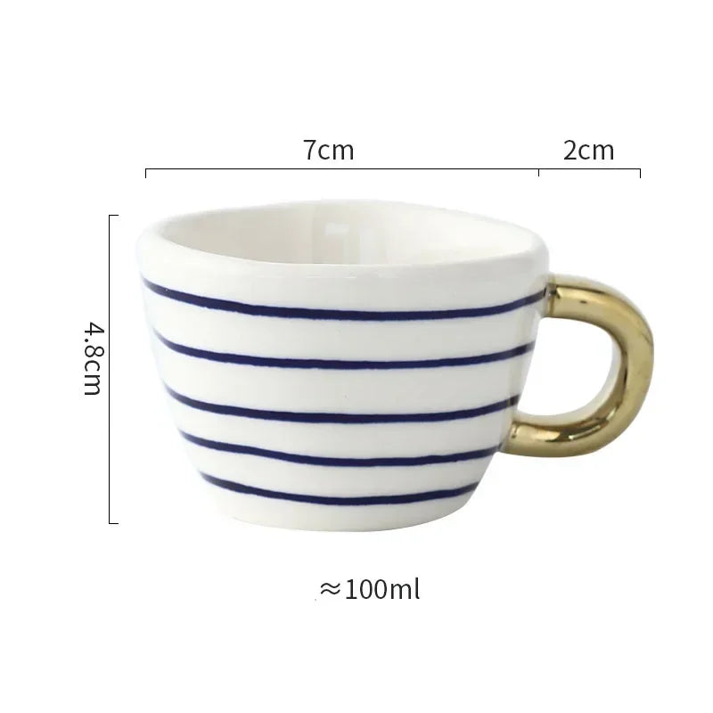 Tasse style américain géométrie irrégulière 100 ou 330 ml