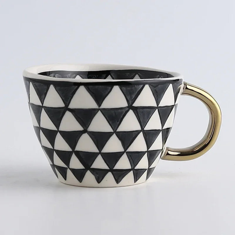 American style mug irregular geometry 100 or 330 ml