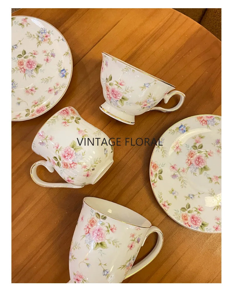 Tasse de thé Vintage à l'anglaise