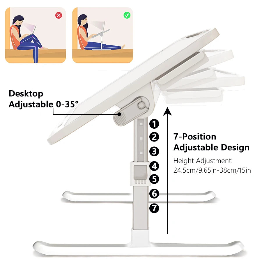 Support pliable et ajustable pour portable Laptop