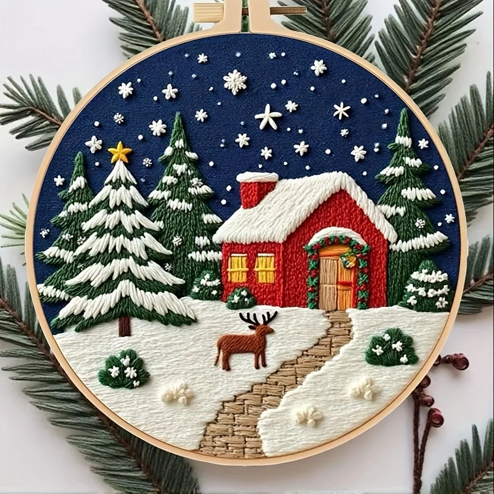 Ensemble de broderie série de noël