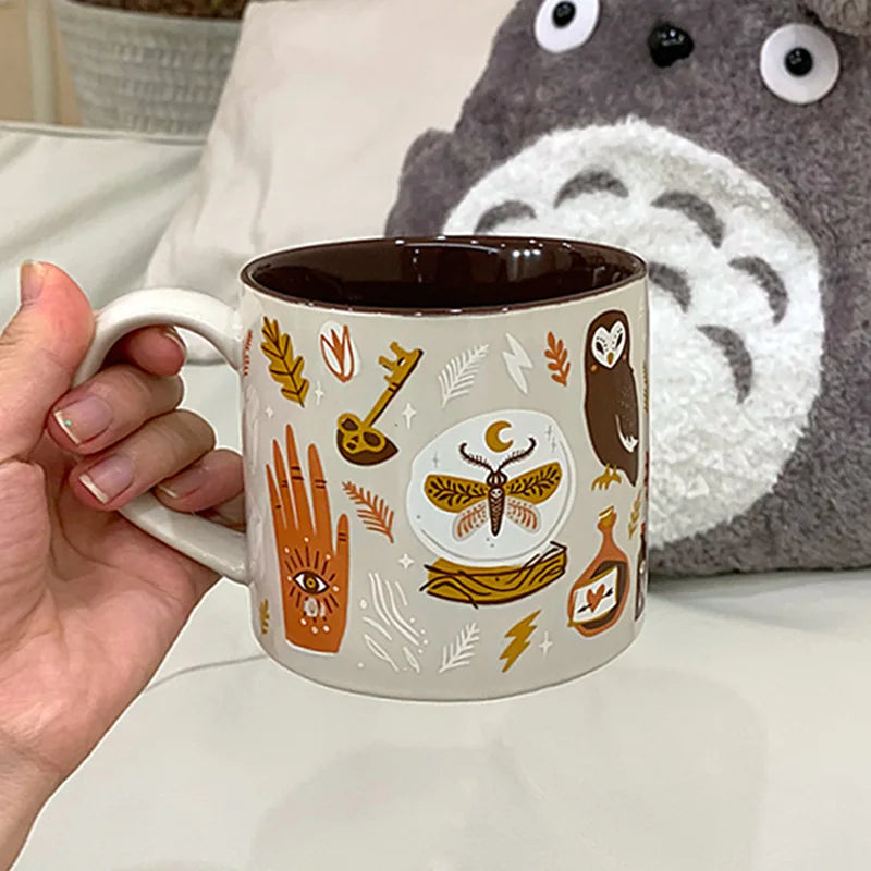 Tasse en céramique de grande capacité Magie