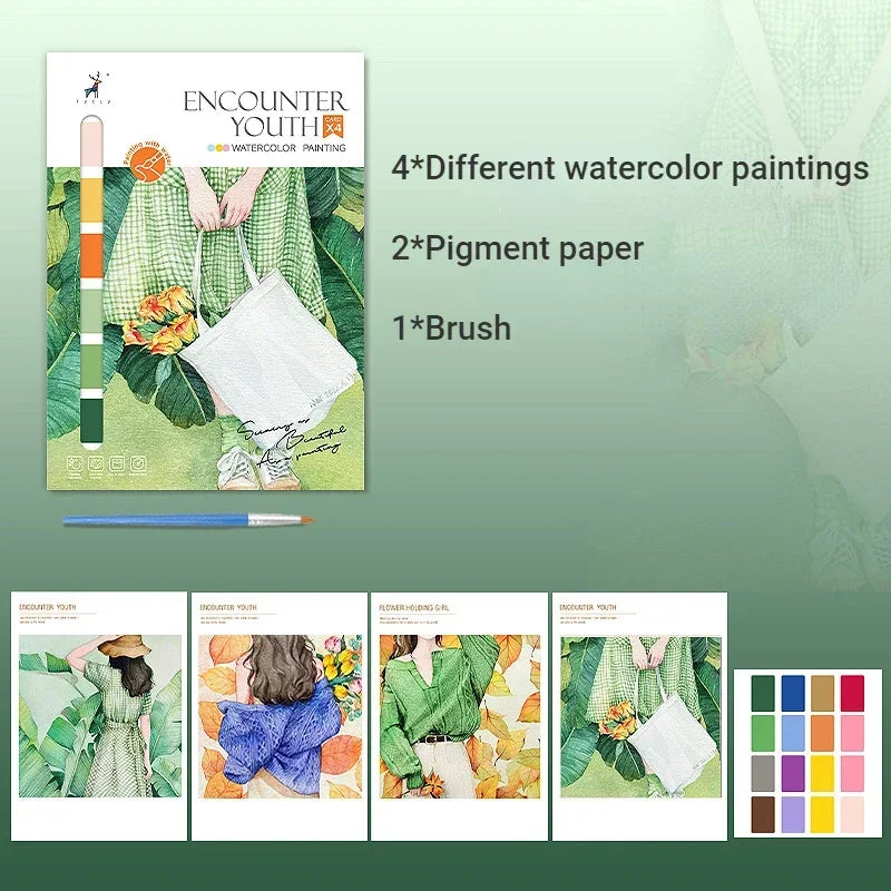 Pencil or Watercolor Coloring Book