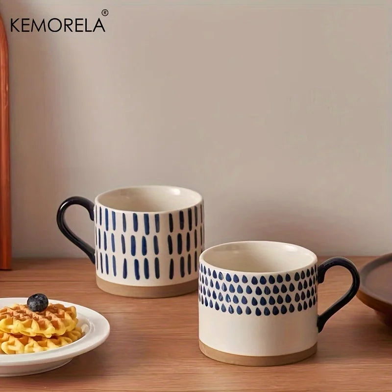 Tasse rétro de style nordique KEMORELA de 450ML