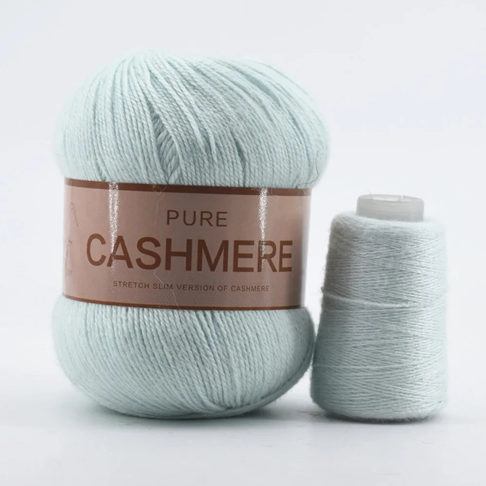 5 Pelotes de fil de Cashmere de Mongolie pour crochet 50gr x 5