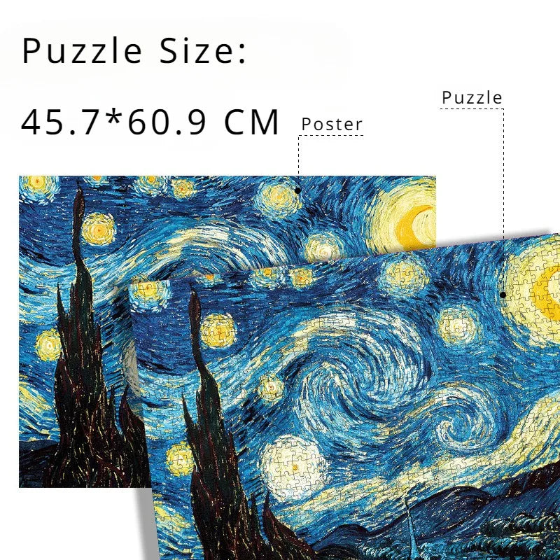 Puzzle Nuit étoilée Van Gogh