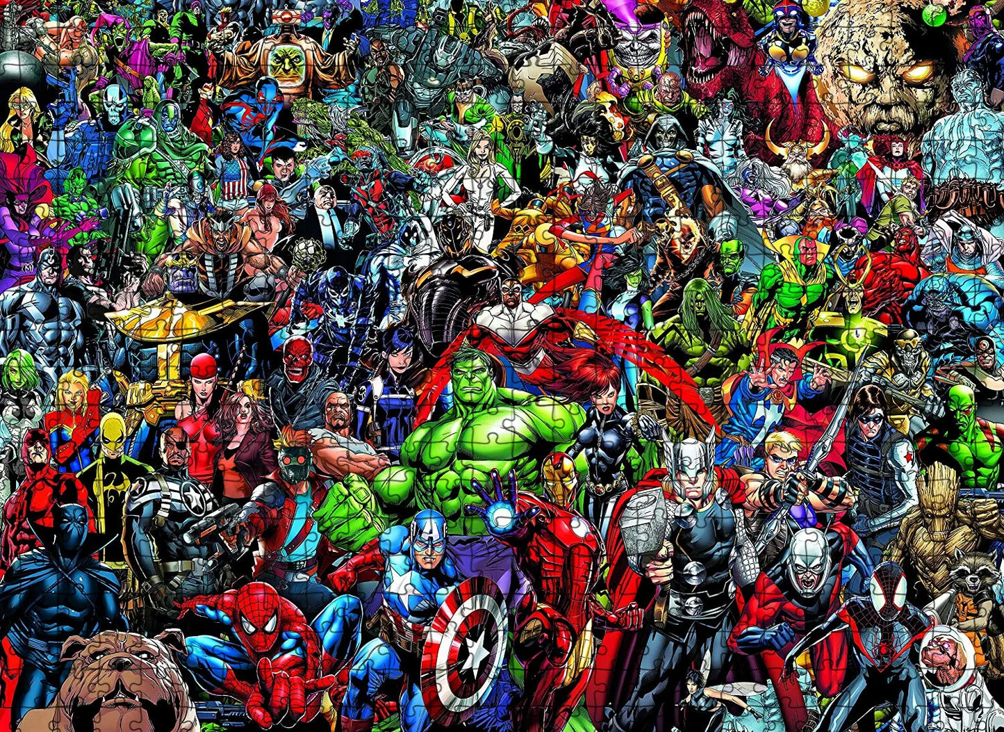 Rompecabezas de la gran familia de Marvel