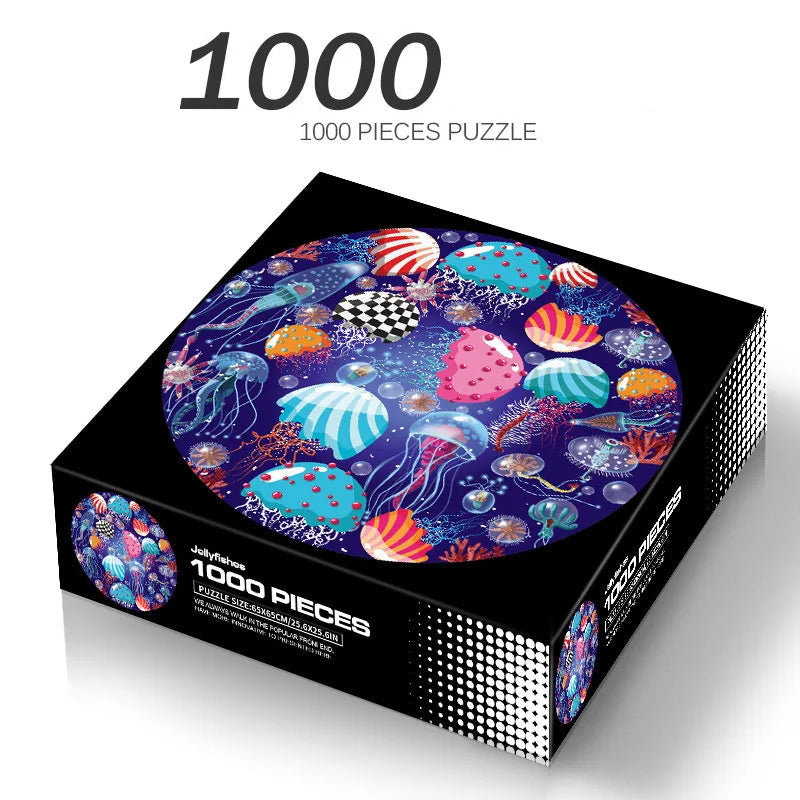 Puzzles ronds pour Adulte 1000 Pièces Plusieurs motifs disponibles