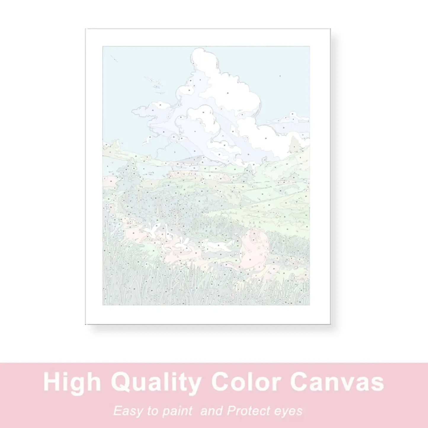 Peinture par numéros pour adultes, scène de rue de noël