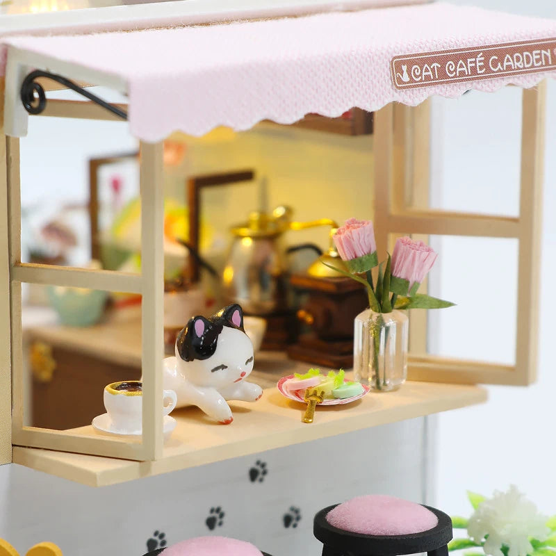 DIY Dollhouse Models, Multiple Choices: Cafe, Bedroom and Others