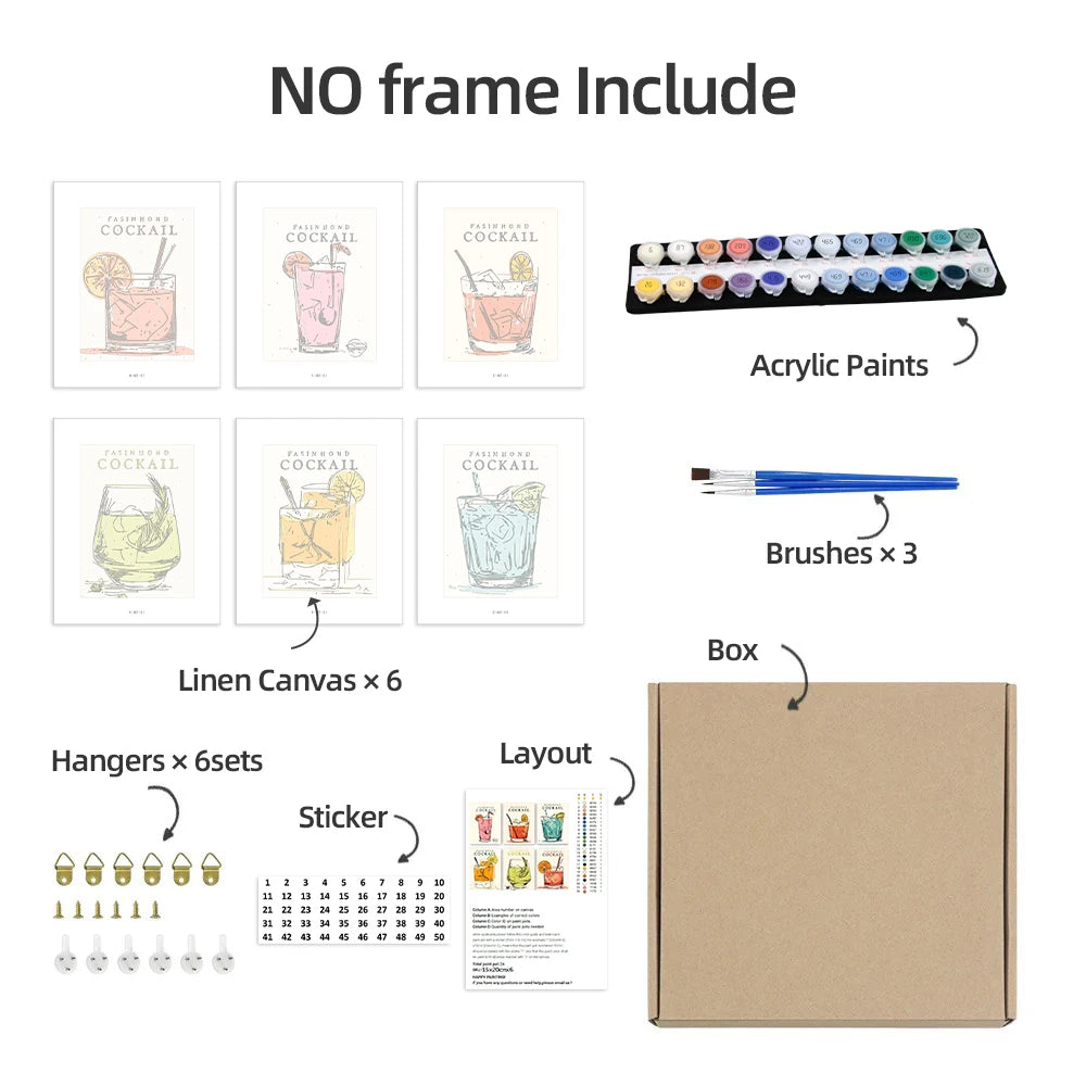 Ensemble de 4 Peintures par numéros noël