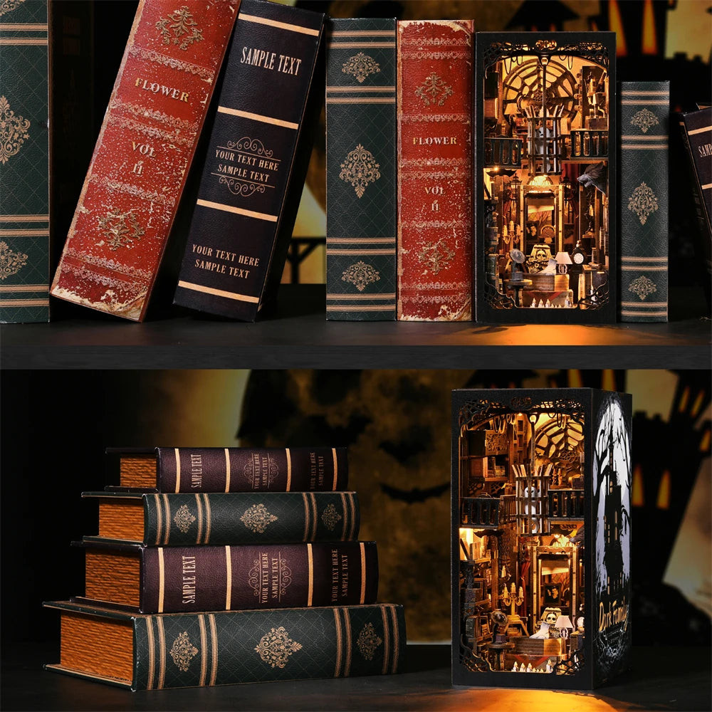 Kit de coin de livre famille Addams DIY