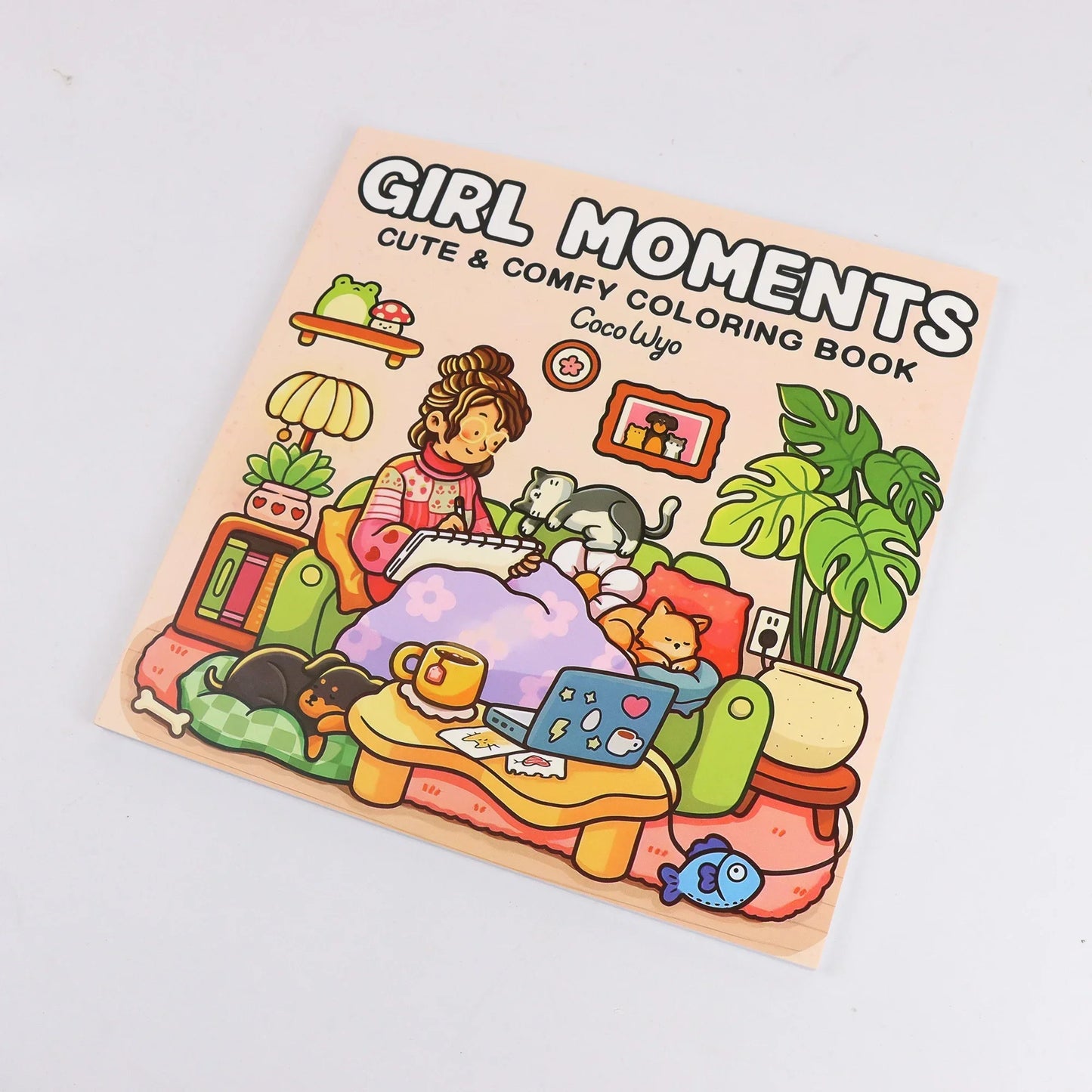 Cartoon Girl Moments Coloring Book