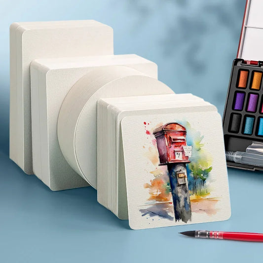 Watercolor paper Square/round 300gr 50/100/200 sheets