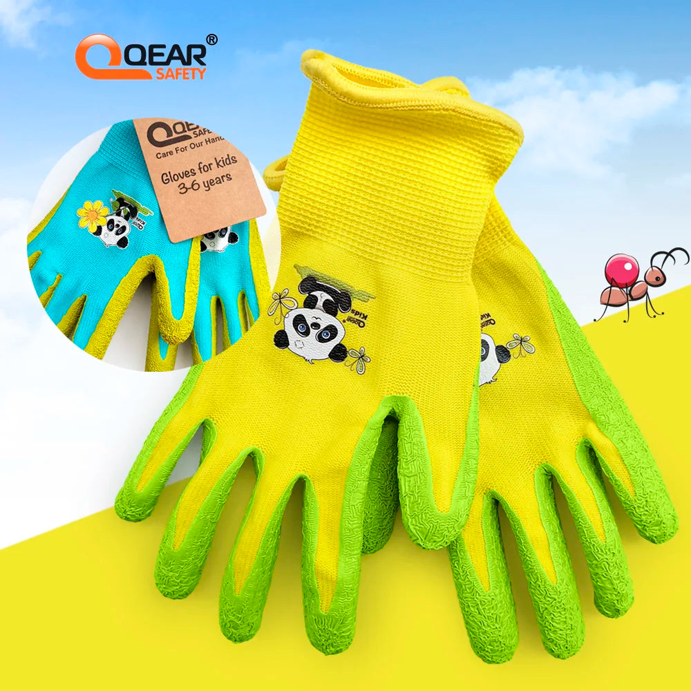 Guantes de jardinería para niños de 3 a 12 años