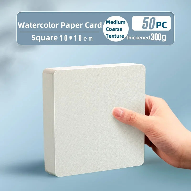 Watercolor paper Square/round 300gr 50/100/200 sheets