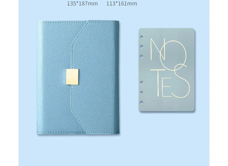 Refillable ring binder notebook