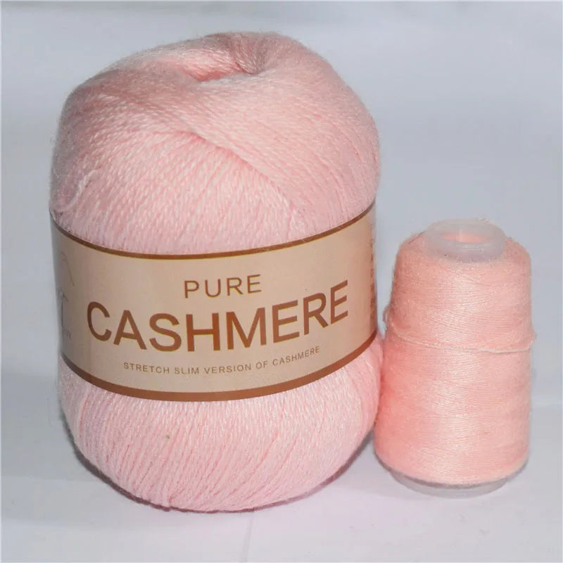 5 Pelotes de fil de Cashmere de Mongolie pour crochet 50gr x 5