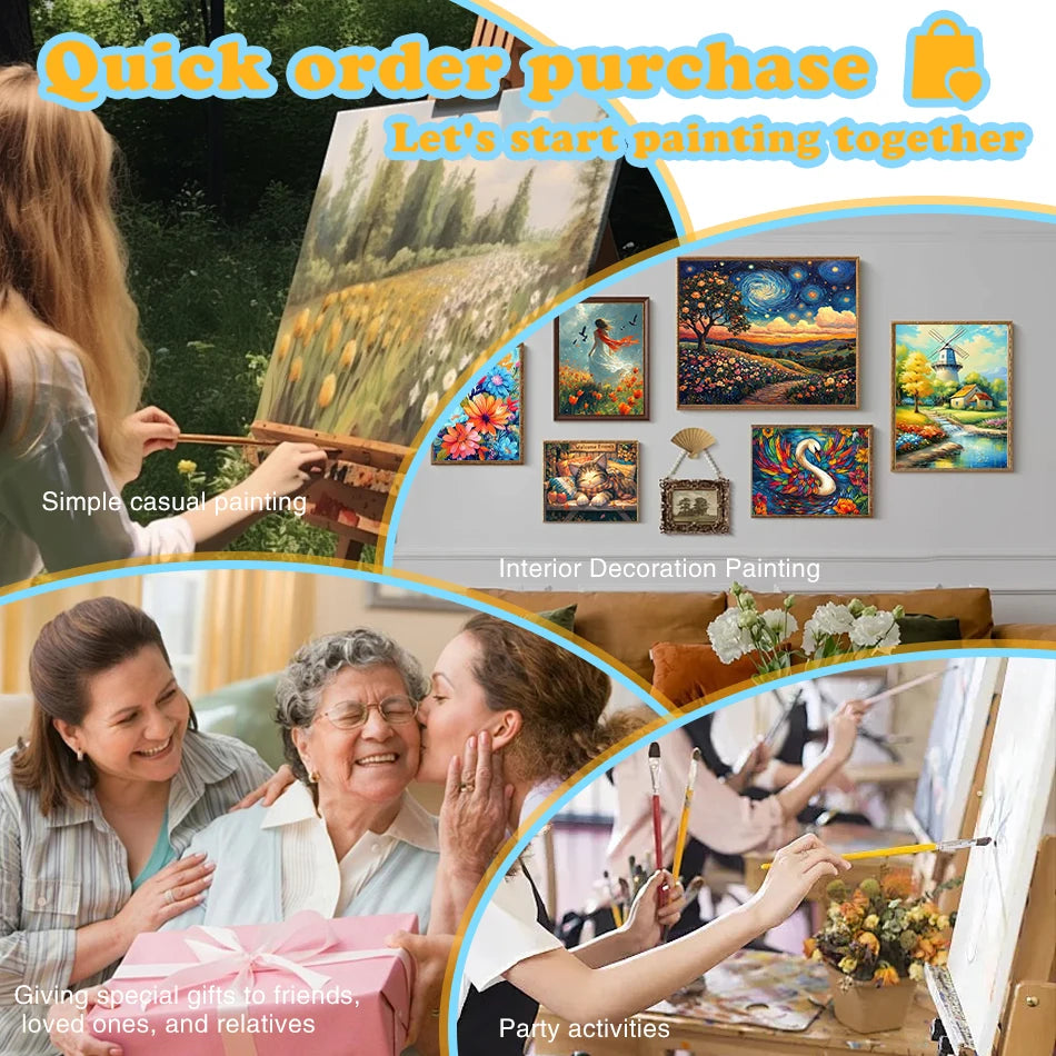 Pintura por números para adultos Varios paisajes