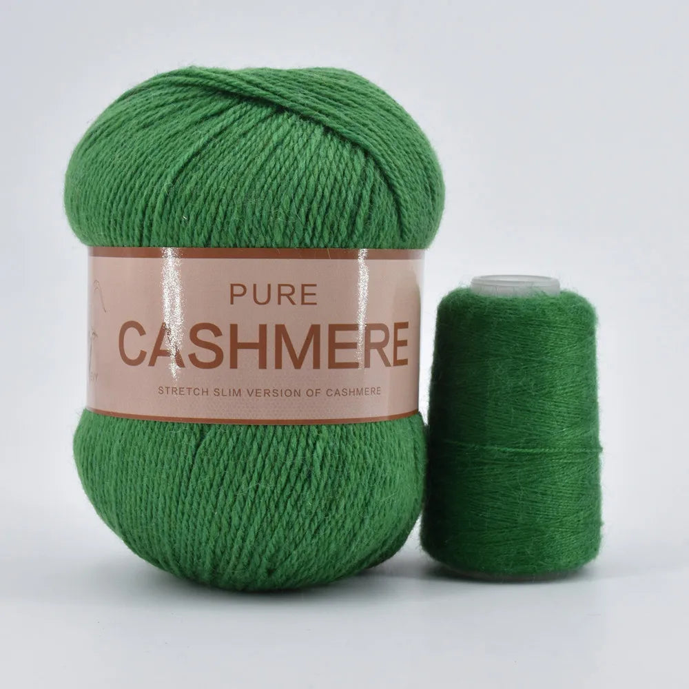 5 Pelotes de fil de Cashmere de Mongolie pour crochet 50gr x 5