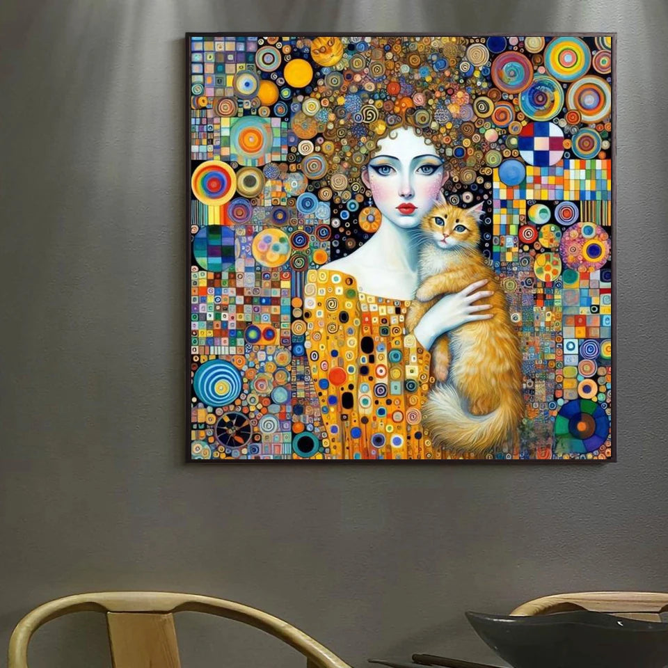 Peintures à diamants inspiration Klimt Le baiser et autres