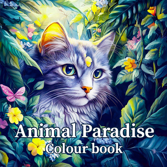 Livre de coloriage Paradis animal pour adulte art thérapeutique anti-stress