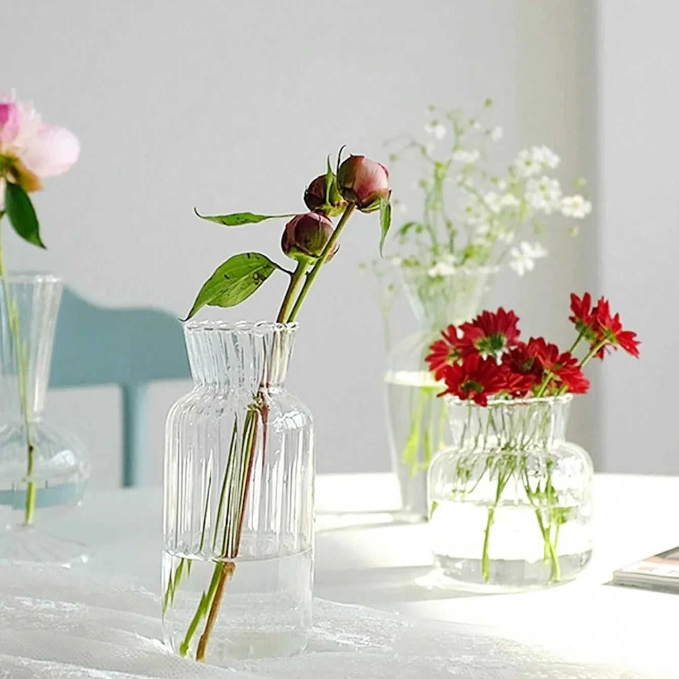 Vases transparent de style nordique