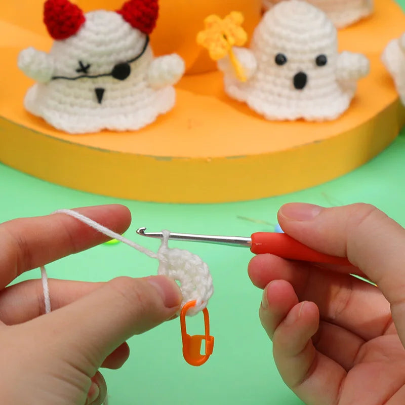 Kit de démarrage au crochet pour débutants fantômes Halloween