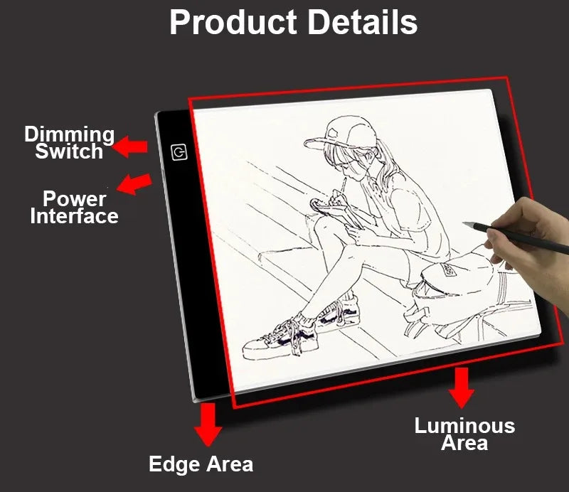 A4 A5 LED Copy Tablet