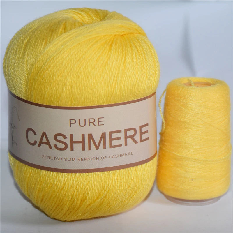 5 Pelotes de fil de Cashmere de Mongolie pour crochet 50gr x 5