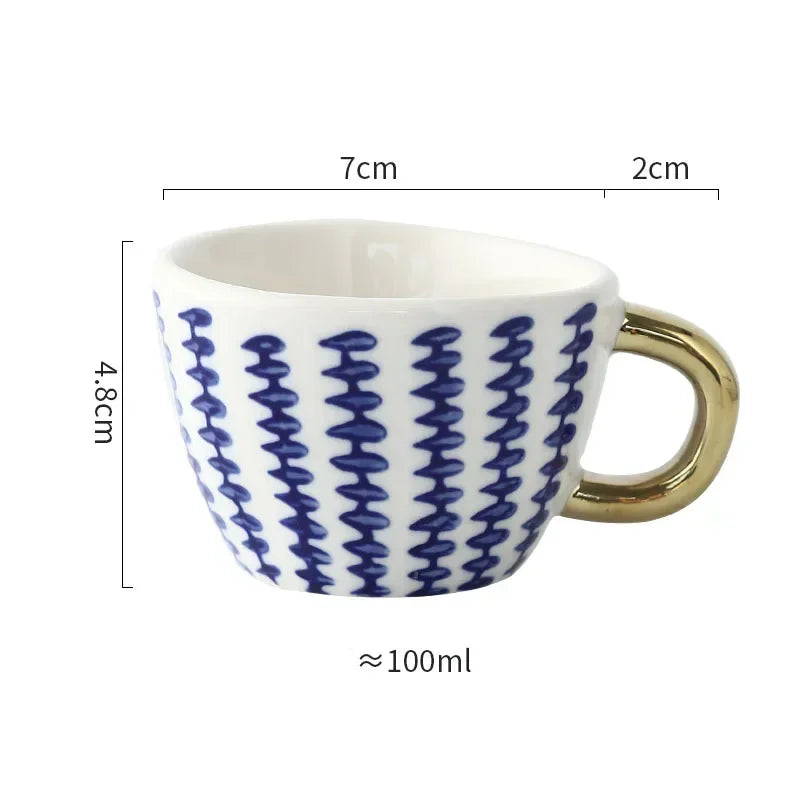 Taza estilo americano geometría irregular 100 o 330 ml