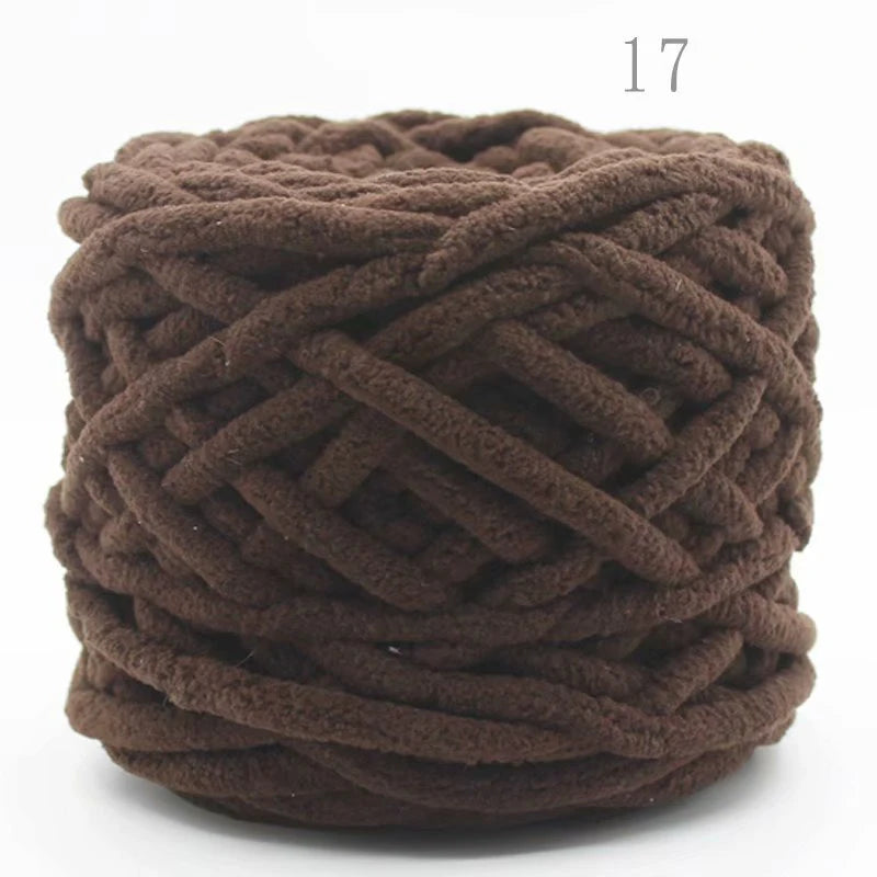 3 pelotes de laine Chenille 100gr x 3