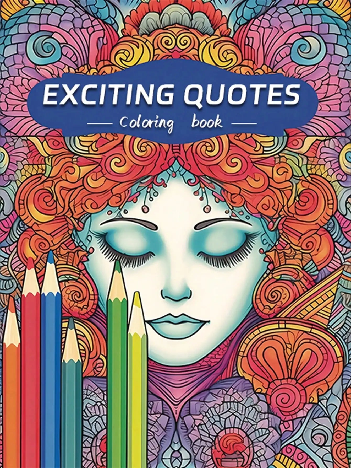 Libro para colorear antiestrés de 22 páginas con frases motivadoras