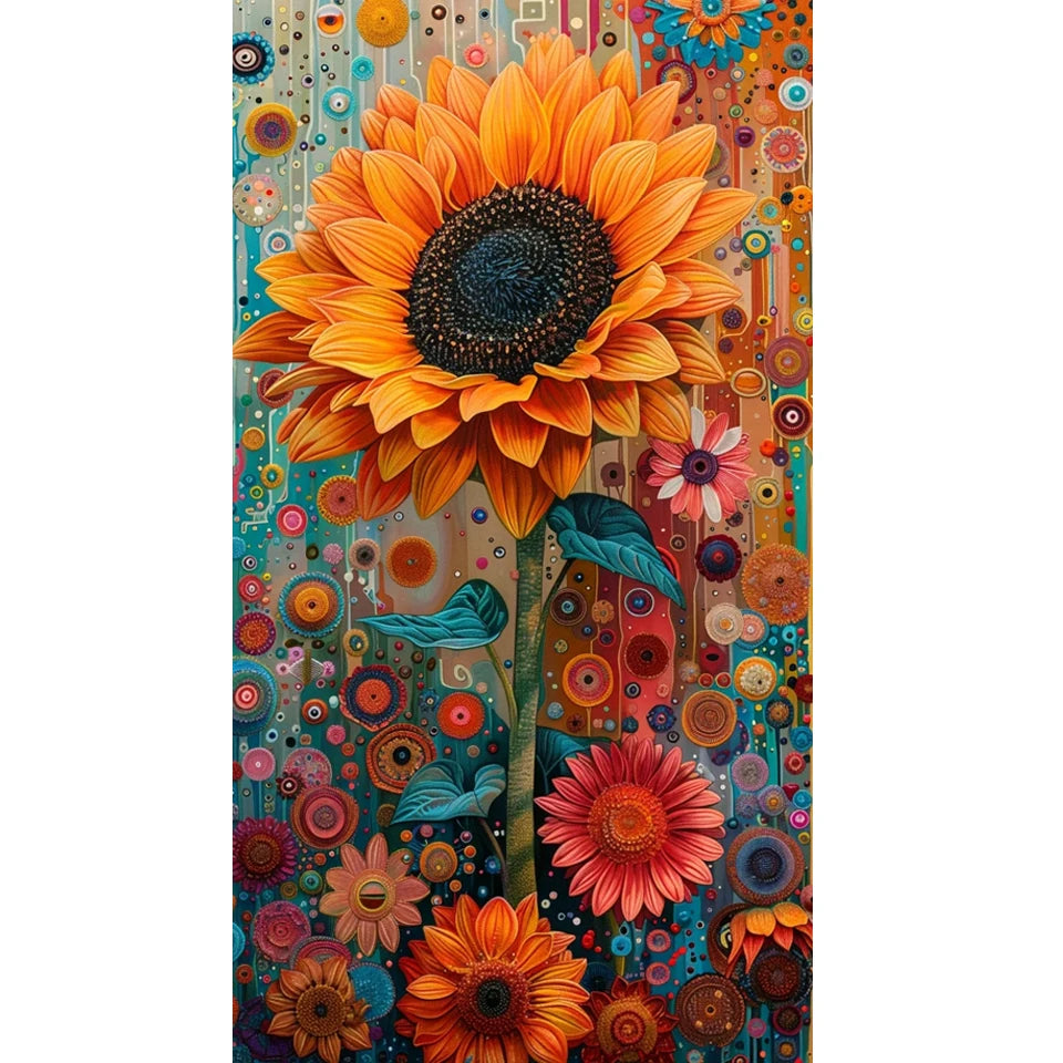 Diamond Painting Colorful Sunflowers