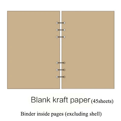 Refills of 45 sheets of A5 A6 A7 lined, dotted, to-do list and others