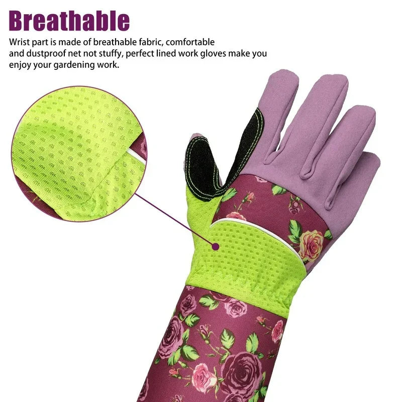 Gants longs résistants aux épines pour le jardinage, protection des mains, imperméable