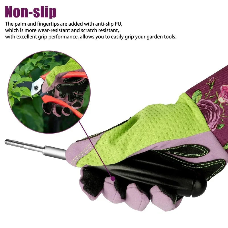 Gants longs résistants aux épines pour le jardinage, protection des mains, imperméable